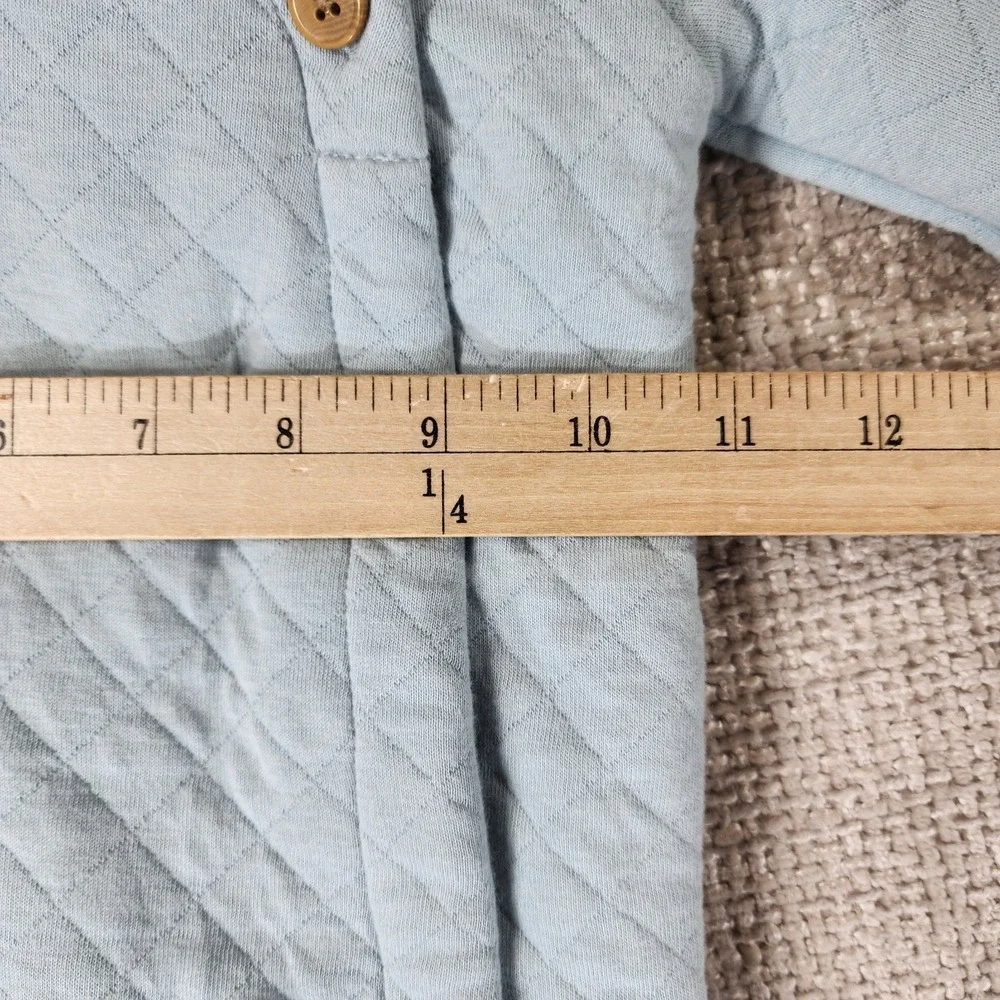 Carters Soft Blue Quilted Snowsuit Winter Outerwear Size 6 Months Hooded NWT